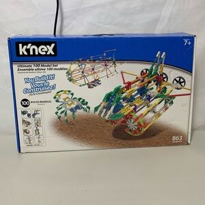 K'NEX pieces with box